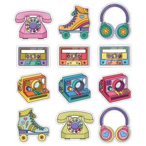 Retro Remix Cutouts, Pack of 36