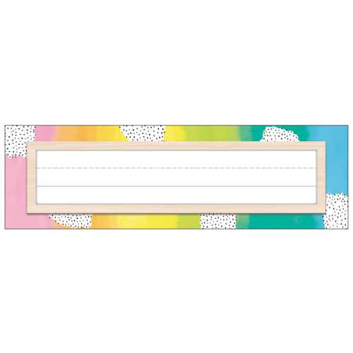 Creatively inspired Nameplates, Pack of 36