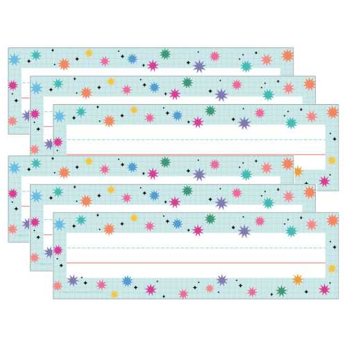 Retro Remix Name Plates, 36 Per Pack, 6 Packs