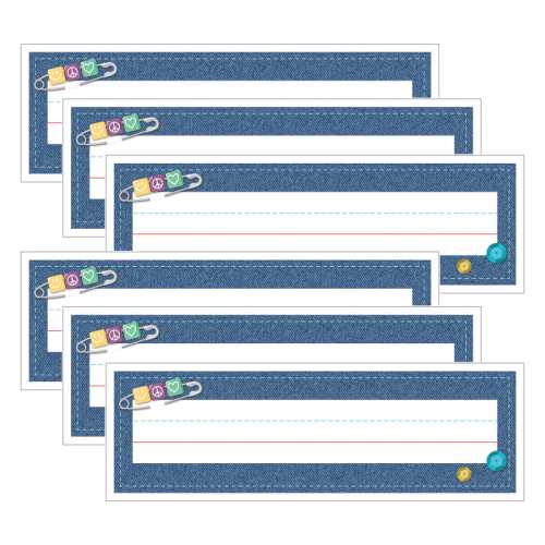 Crafty and Cool Name Plates, 36 Per Pack, 6 Packs