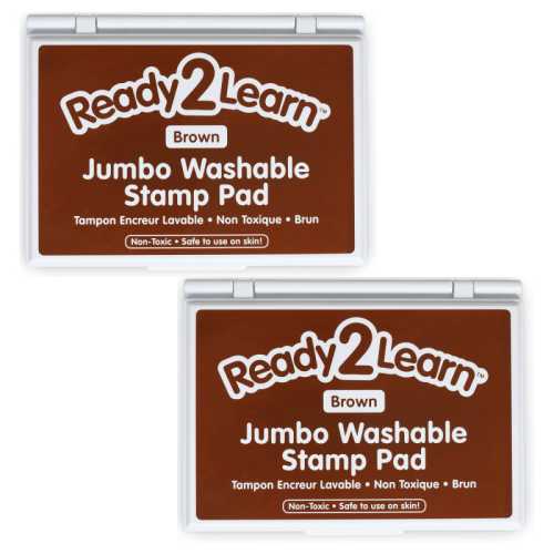 Jumbo Washable Stamp Pad - Brown - 6.2
