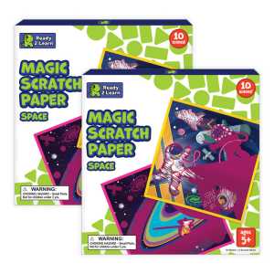 Magic Scratch Paper, Space, 10 Per Pack, 2 Packs