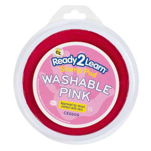 Jumbo Circular Washable Stamp Pad - Pink - 5.75
