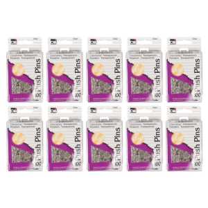 Push Pins, Clear, 100 Per Box, 10 Boxes