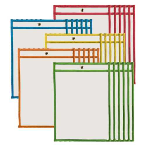 Dry Erase Pockets, 9