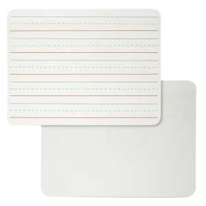 Dry Erase Board, Two-Sided Lined/Plain, 9" x 12"