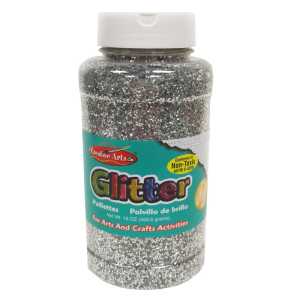 Creative Arts by Charles Leonard Glitter, 16 oz. Bottle, Silver
