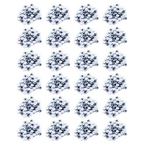 Wiggle Eyes 10mm, Black, 50 Per Pack, 24 Packs