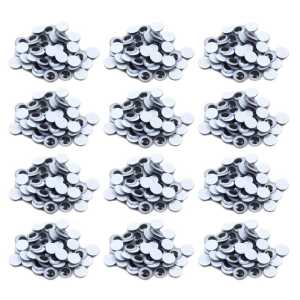 Wiggle Eyes 15mm, Black, 50 Per Pack, 12 Packs
