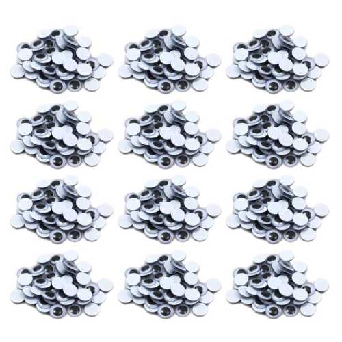 Wiggle Eyes 15mm, Black, 50 Per Pack, 12 Packs