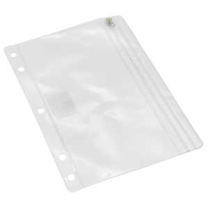 2-Pocket Pencil Pouch, Clear, 10" x 7", 1 Count
