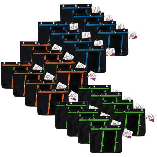 Expanding Pencil Pouch, 3 Pocket, 11