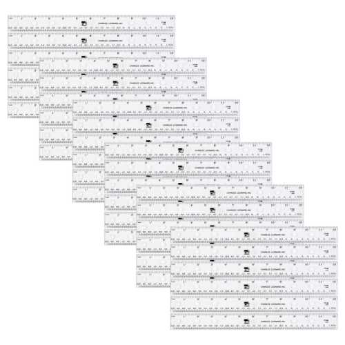 Plastic Ruler, 12-Inch, Clear, Pack of 36