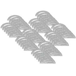 Protractor Plastic, 6-Inch, 12 Per Pack, 5 Packs