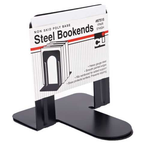 Bookends with Non-Skid Base, 5