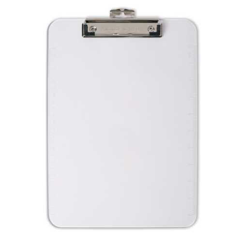 Plastic Clipboard, Clear, 1 Count