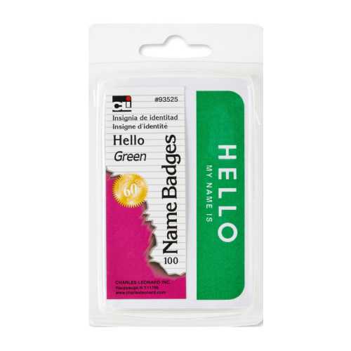 Labels, Name Badge, Hello My Name Is, 3-3/8