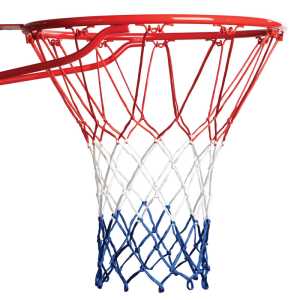 4mm Economy Basketball Net, Red/White/Blue
