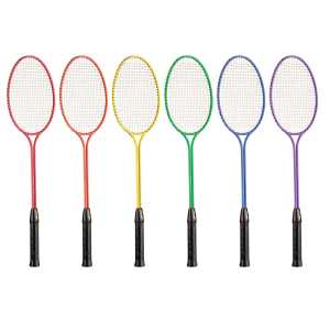 Tempered Steel Twin Shaft Badminton Racket Set