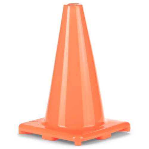 Hi-Visibility Flexible Vinyl Cone, Weighted, 12