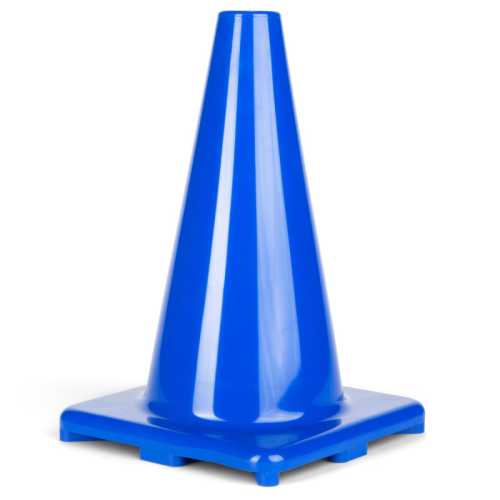 Hi-Visibility Flexible Vinyl Cone, Weighted, 12