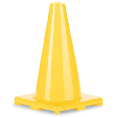 Hi-Visibility Flexible Vinyl Cone, Weighted, 12