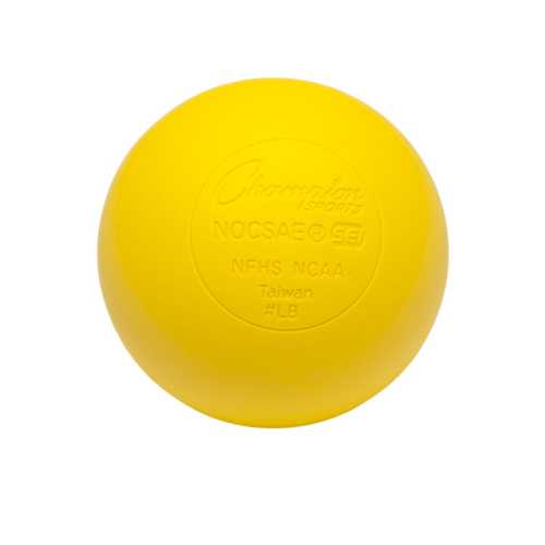 Official Size Lacrosse Balls, Yellow, Pack of 12
