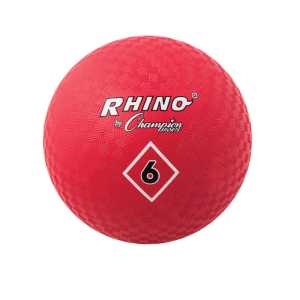 Playground Ball, 6", Red