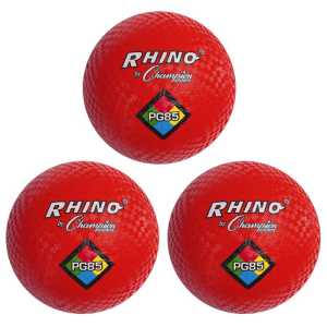 Playground Ball, 8-1/2", Red, Pack of 3