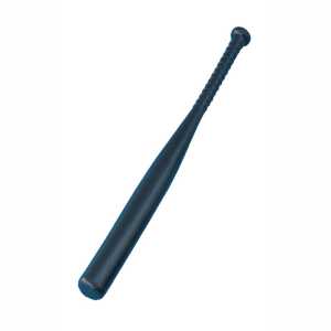 Solid Lightweight Plastic Bat, 28.5" Long, Black