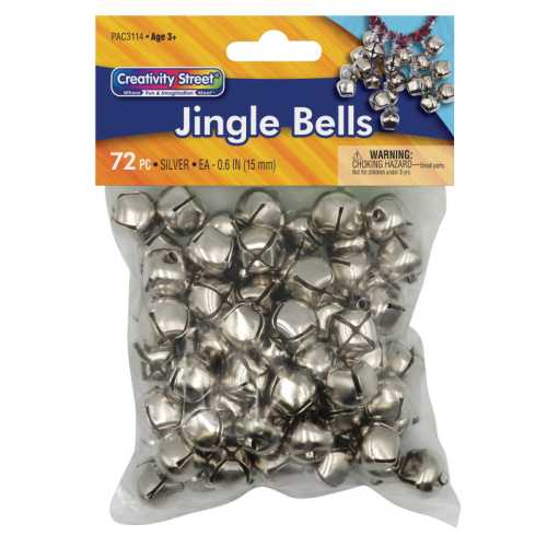 Jingle Bells, Silver, 5/8