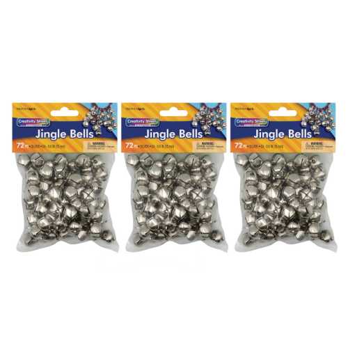 Jingle Bells, Silver, 5/8
