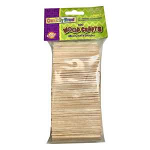 Mini Craft Sticks, Natural, 2-9/16", 500 Pieces