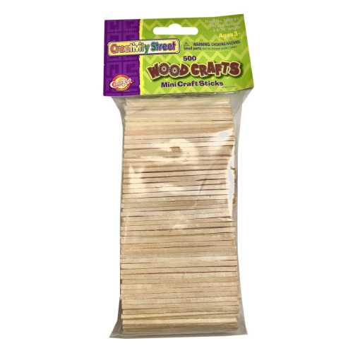 Mini Craft Sticks, Natural, 2-9/16