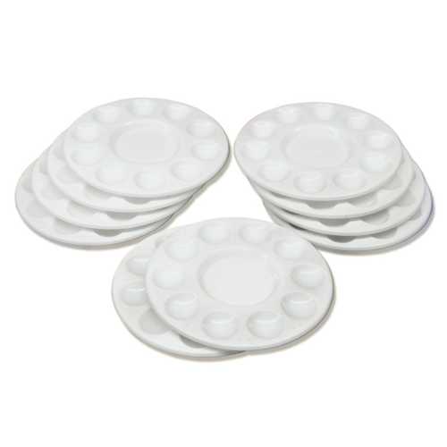 Paint Trays, Round, 10-Well, 6.75