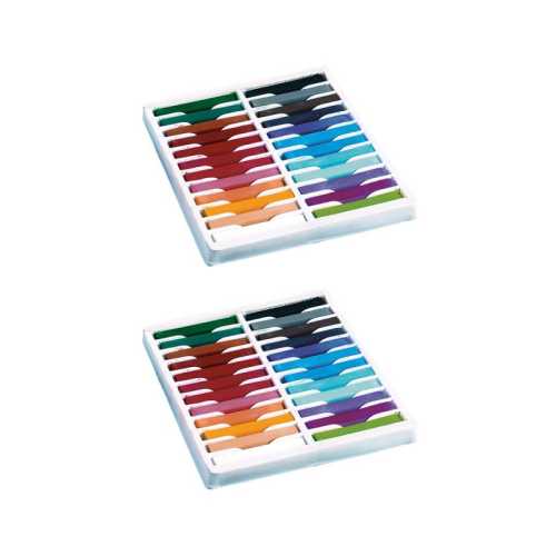 Square Artist Pastels, 24 Assorted Colors, 2-3/8