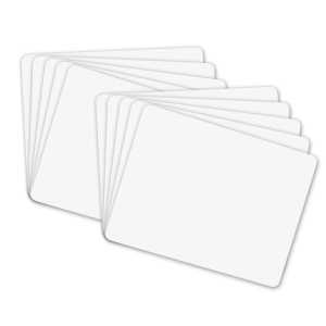 Whiteboard, 1-Sided, Plain, 9" x 12", 10 Boards