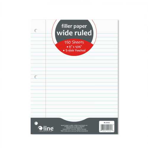 Wide-Ruled Filler Paper, 150 Sheets