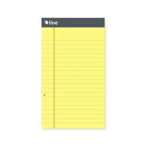 Canary Legal Pad, 50 Sheets, 5" x 8"