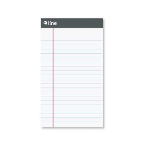 White Legal Pad, 50 Sheets, 5