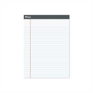 White Legal Pad, 50 Sheets, 8.5" x 11"