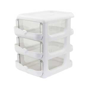 3-Drawer Nook & Craft Organizer, White