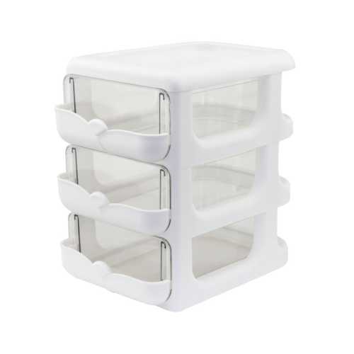 3-Drawer Nook & Craft Organizer, White