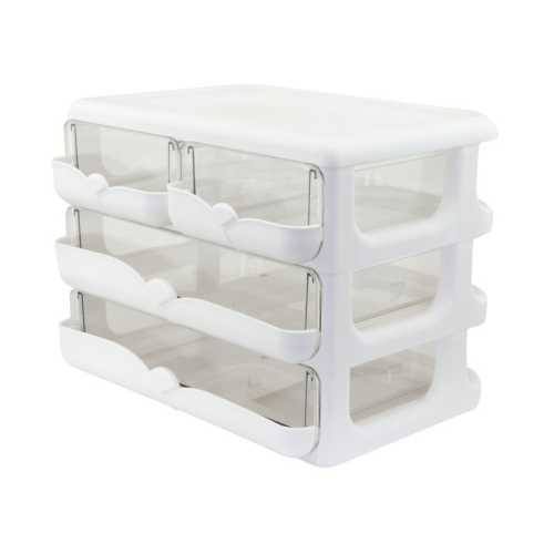 4-Drawer Desktop & Craft Organizer, White