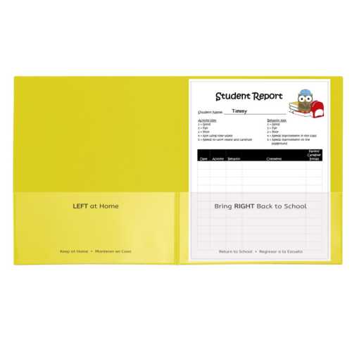 Classroom Connector&trade; School-To-Home Folders, Yellow, Box of 25