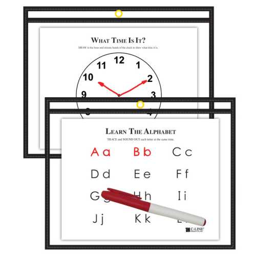 Reusable Dry Erase Pockets, 9