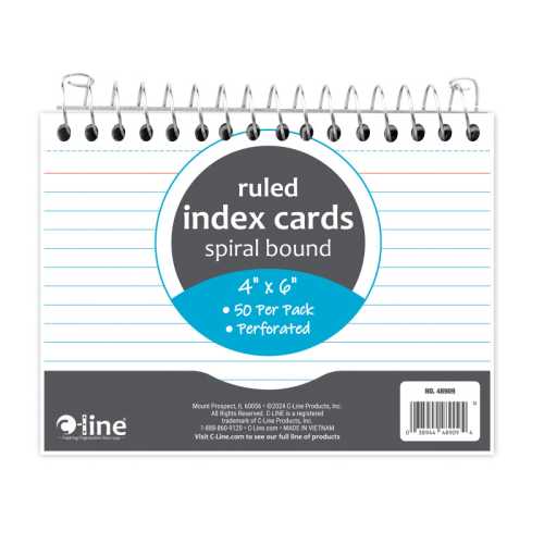 Spiral Bound Index Card Notebook, 4