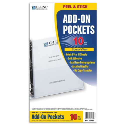 Add-On Filing Pocket, 8-3/4