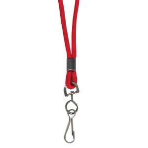Standard Lanyard with Swivel Hook, Red