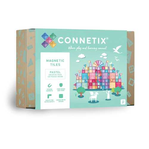 Magnetic Tiles Pastel Creative Pack, 120 Pieces